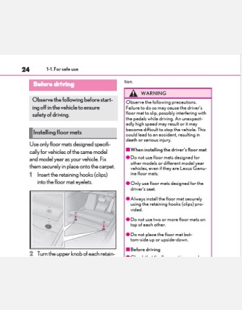 LEXUS RX 2020-2021 OWNERS MANUAL IN ENGLISH